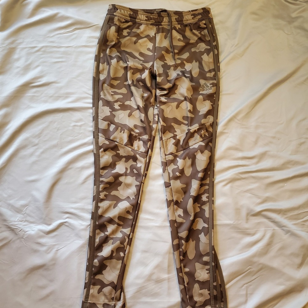 ADIDAS Women's Camo Track Pants Size Xs‎ Camo Aeroready  Zip Jogger Tapered Leg